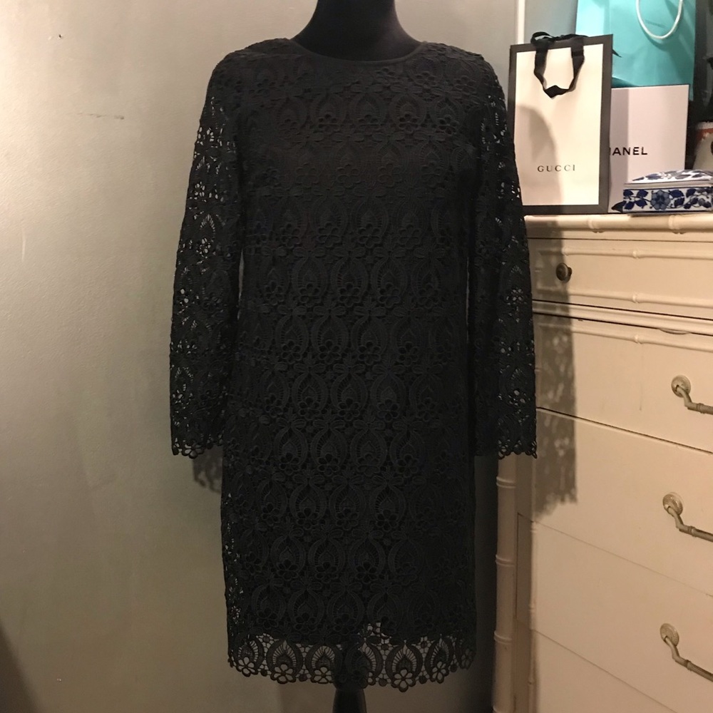 Black Club Monaco lace dress